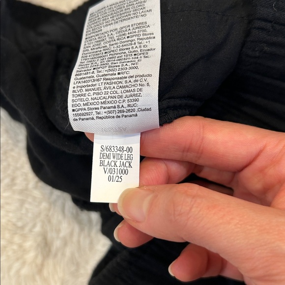 Old Navy - Black Muslin High-Rise Wide Leg Comfort Waistband Pants - Medium - Picture 12 of 12